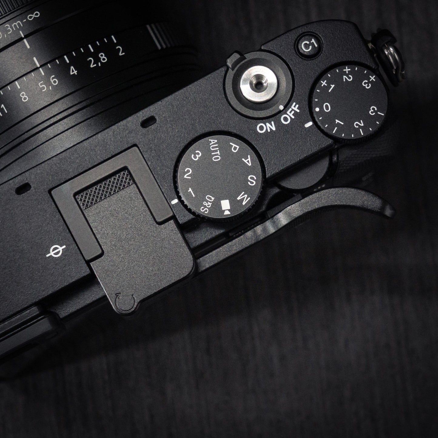 Black Aluminum Thumb Grip for SONY RX1r3
