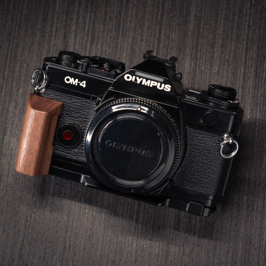 Wood Grip for Olympus OM Film Camera