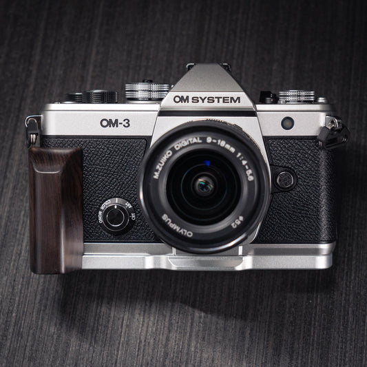 Wood Grip for OM System OM-3