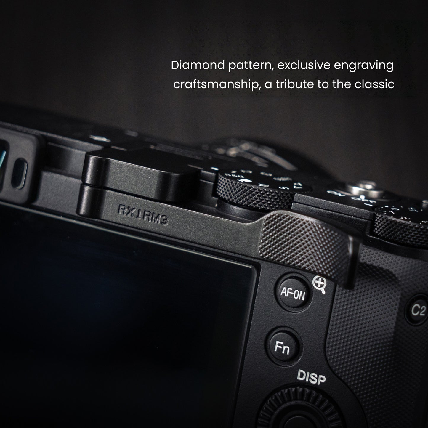 Black Aluminum Thumb Grip for SONY RX1r3