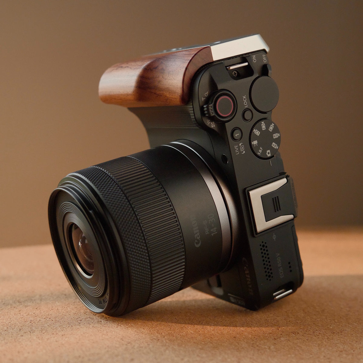 Multi-Function Wood Grip for Canon R50V