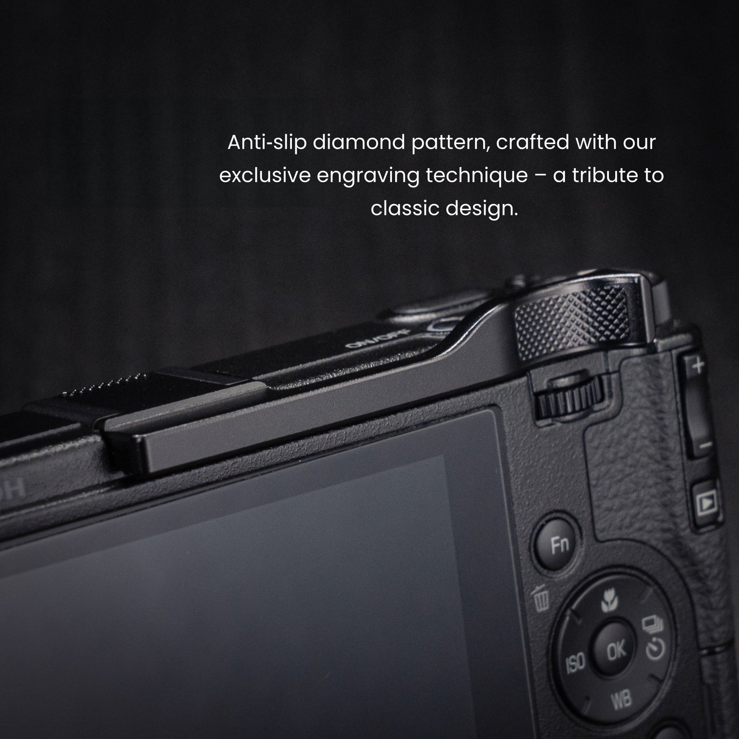 Black Aluminum Thumb Grip for Ricoh GR4