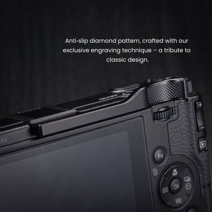 Black Aluminum Thumb Grip for Ricoh GR4