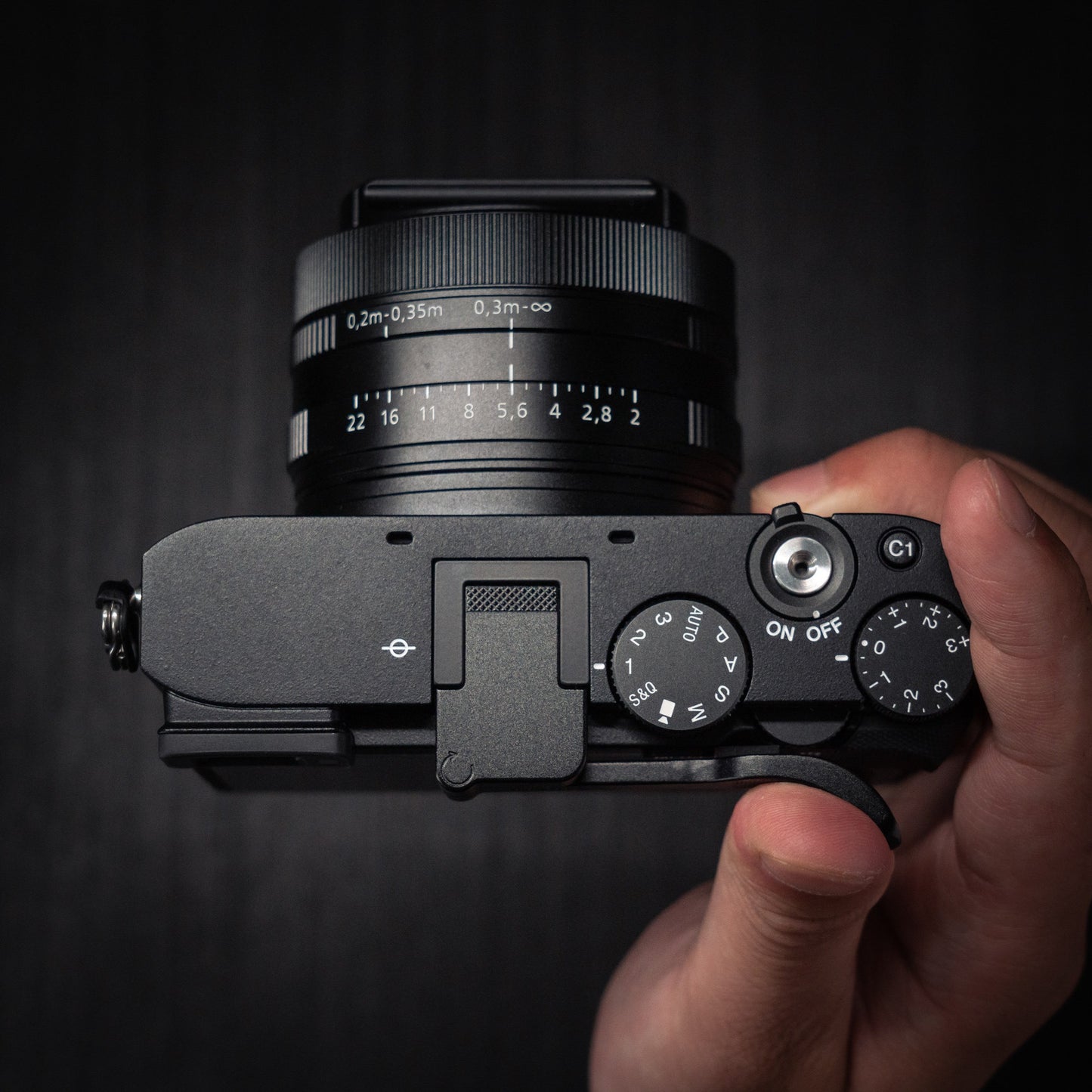 Black Aluminum Thumb Grip for SONY RX1r3