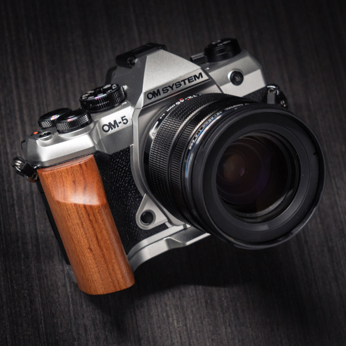 Wood Grip for OM System OM-5 II