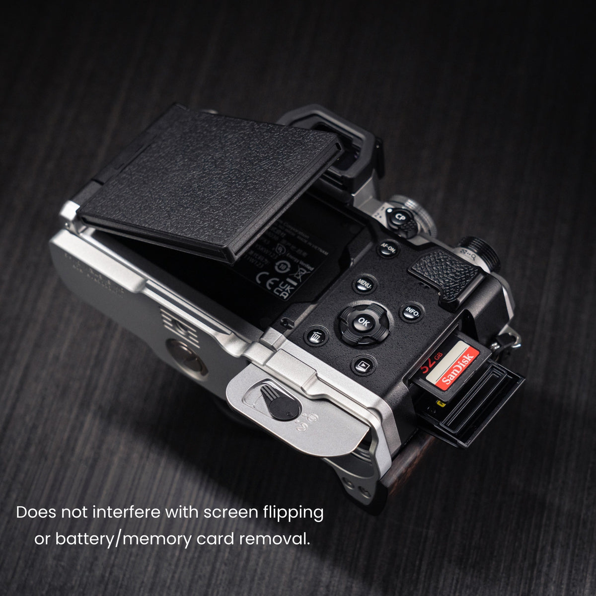 Wood Grip for OM System OM-3