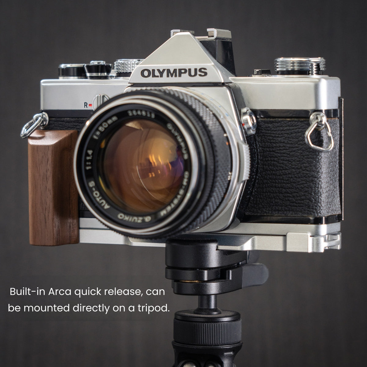 Wood Grip for Olympus OM Film Camera