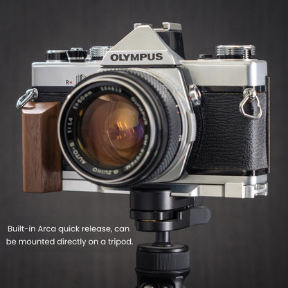 Wood Grip for Olympus OM Film Camera