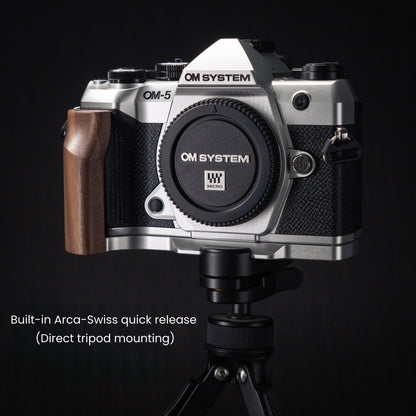 Wood Grip for OM System OM-5 II