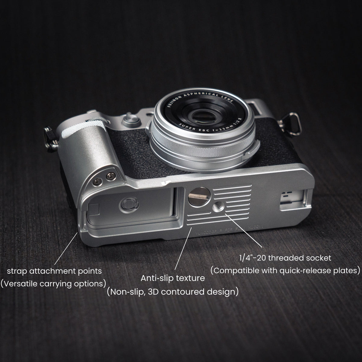 Aluminum Grip for Fujifilm X100vi