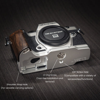 Wood Grip for OM System OM-5 II