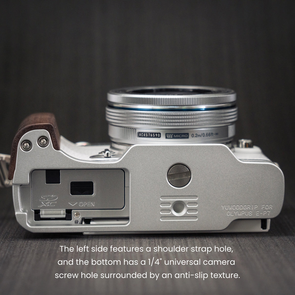 Wood Grip for Olympus Pen E-P7