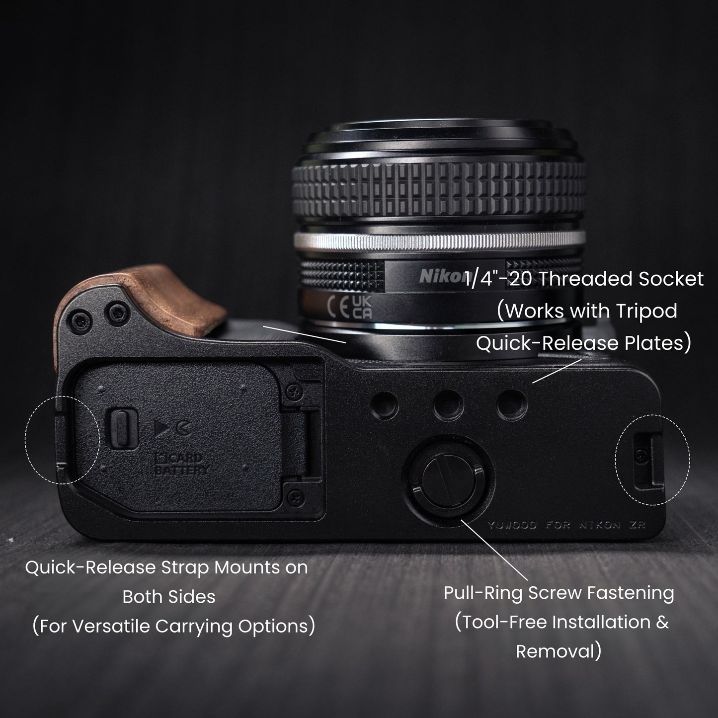 Wood Grip for Nikon Zr