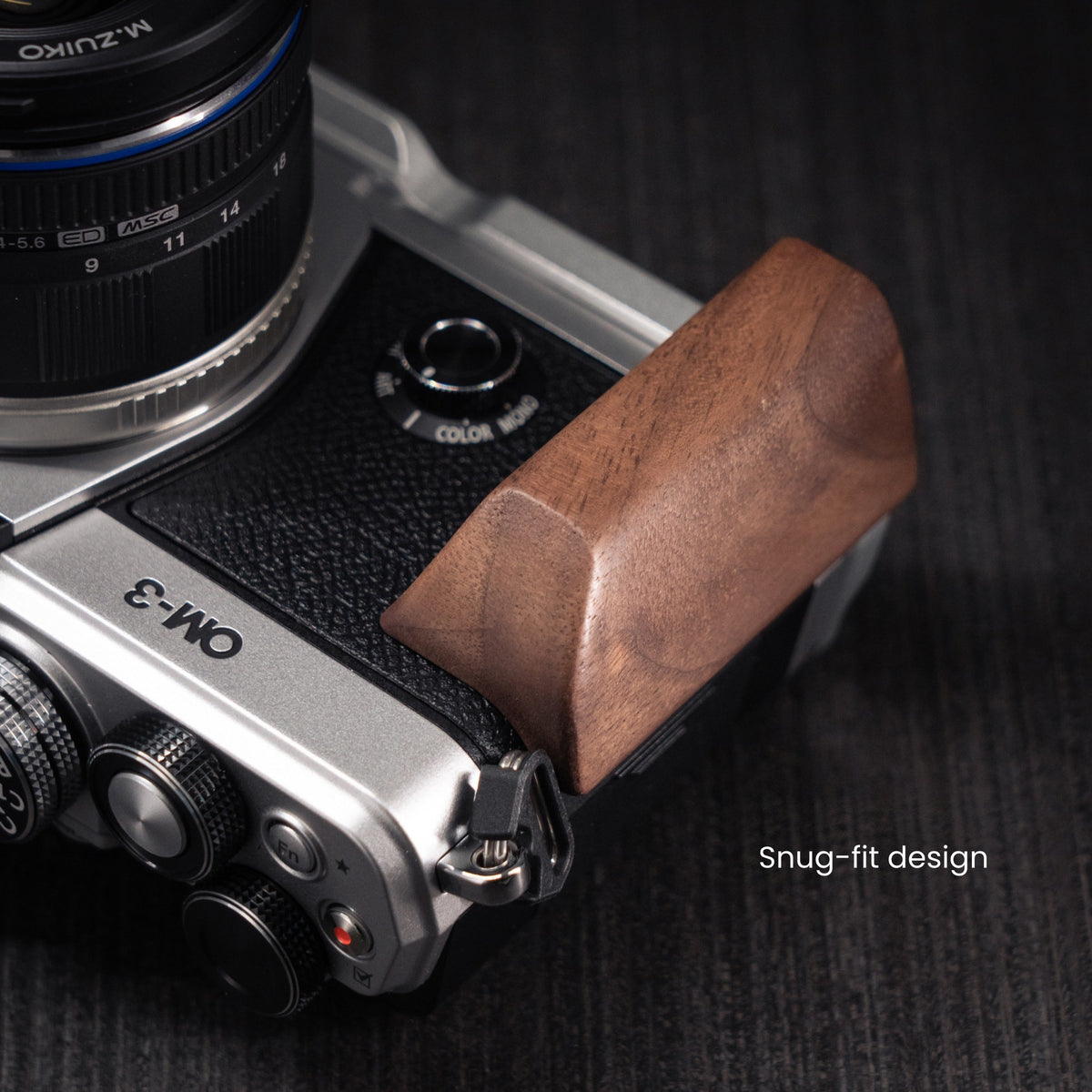Wood Grip for OM System OM-3