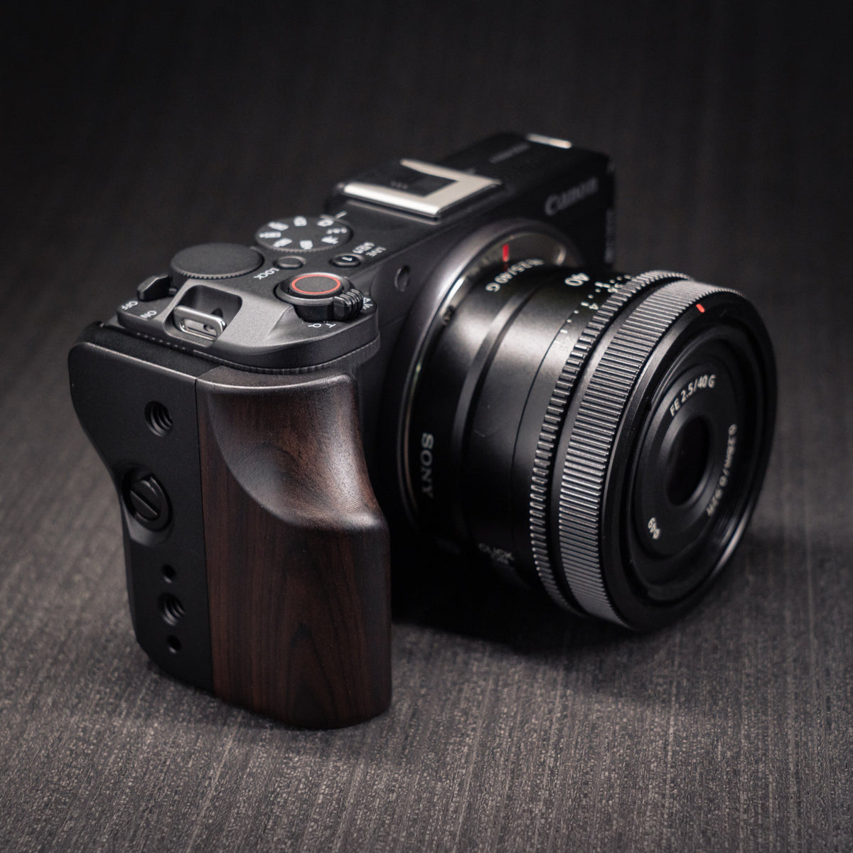 Multi-Function Wood Grip for Canon R50V