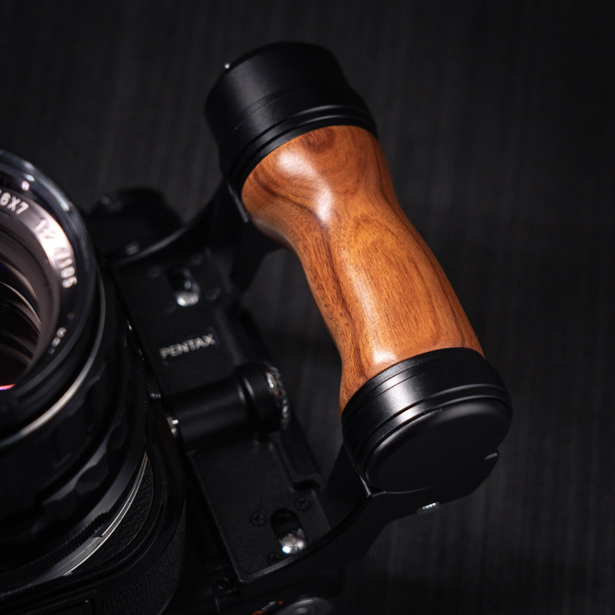 Wood Left + Right Handle Set for PENTAX 67 6x7