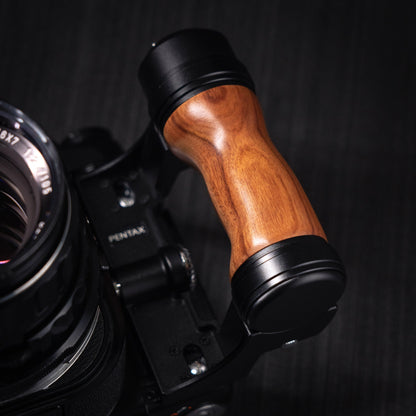 Wood Left + Right Handle Set for PENTAX 67 6x7
