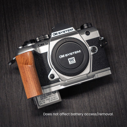 Wood Grip for OM System OM-5 II