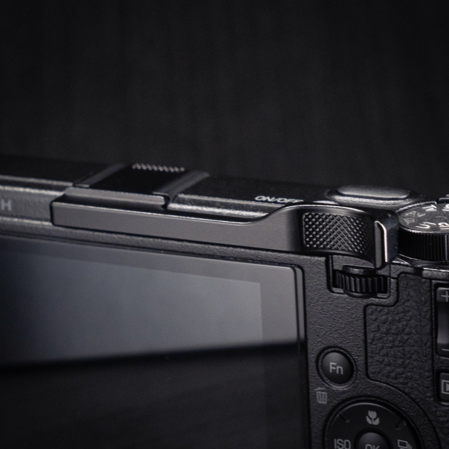 Black Aluminum Thumb Grip for Ricoh GR4