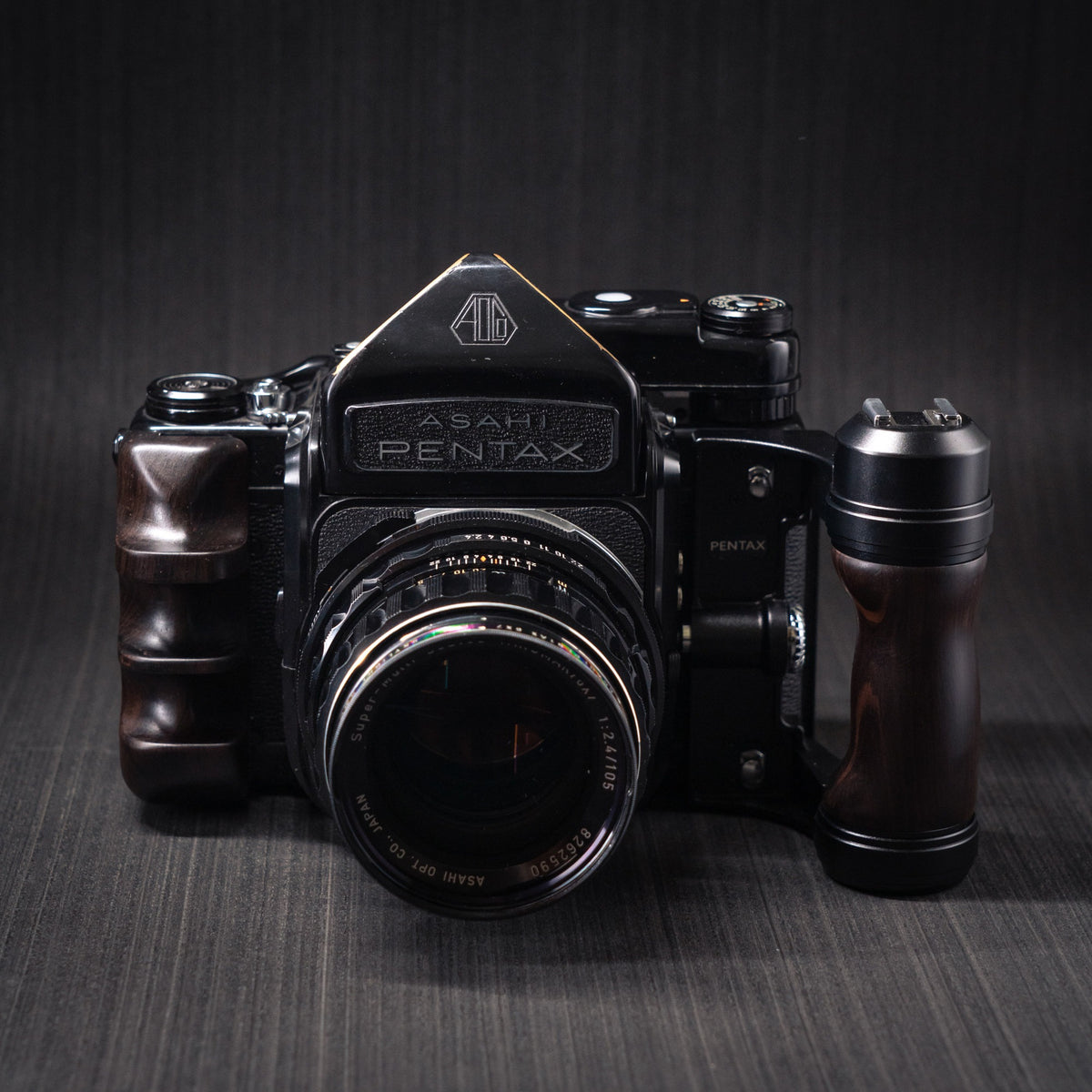 Wood Left + Right Handle Set for PENTAX 67 6x7