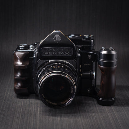 Wood Left + Right Handle Set for PENTAX 67 6x7