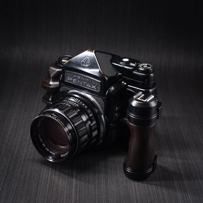 Wood Left + Right Handle Set for PENTAX 67 6x7