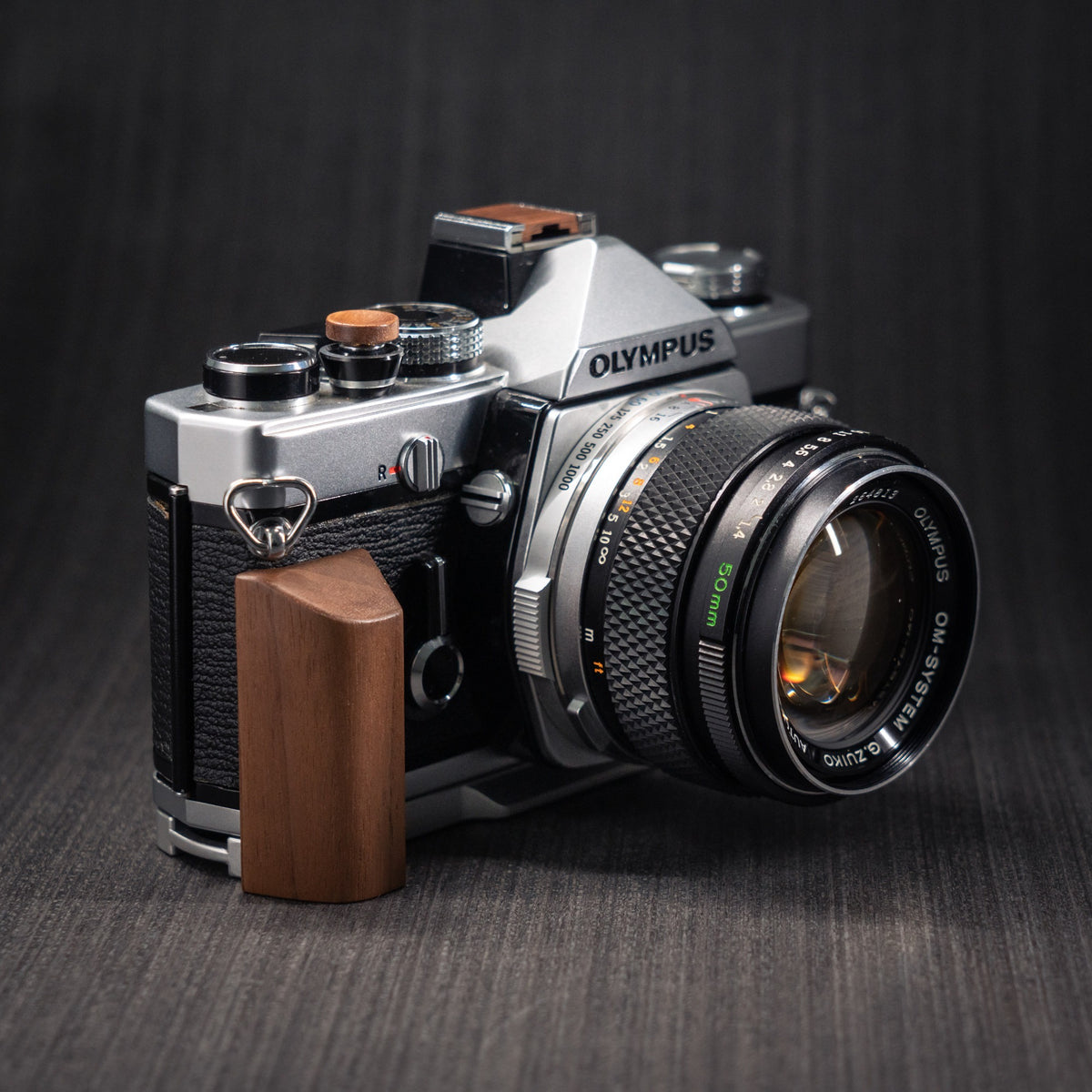 Wood Grip for Olympus OM Film Camera
