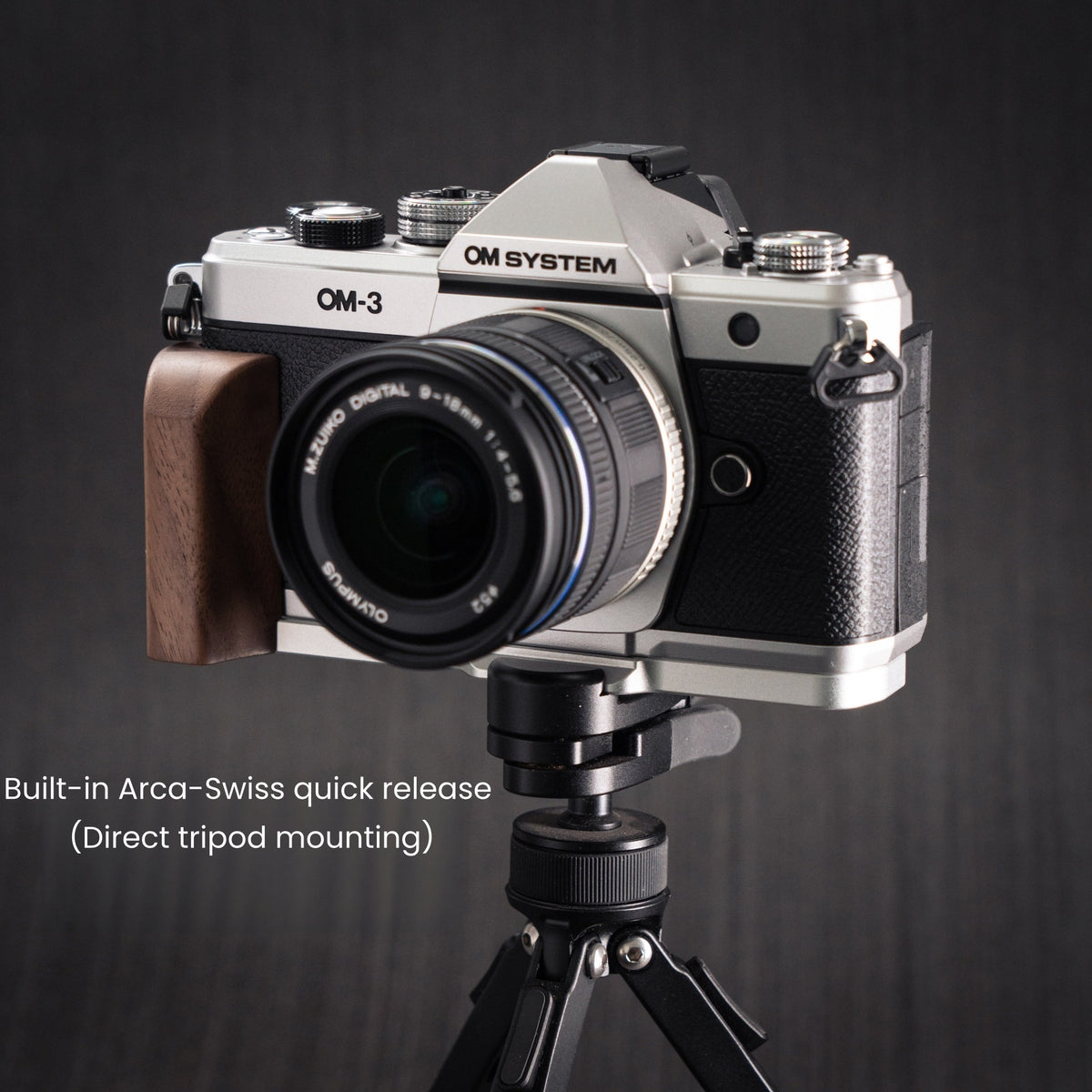 Wood Grip for OM System OM-3