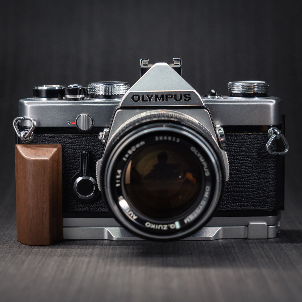 Wood Grip for Olympus OM Film Camera