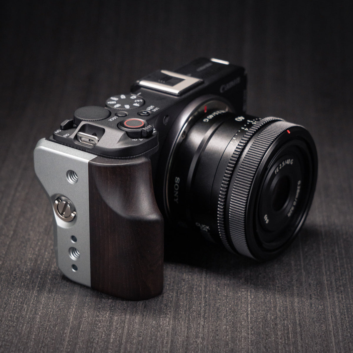 Multi-Function Wood Grip for Canon R50V