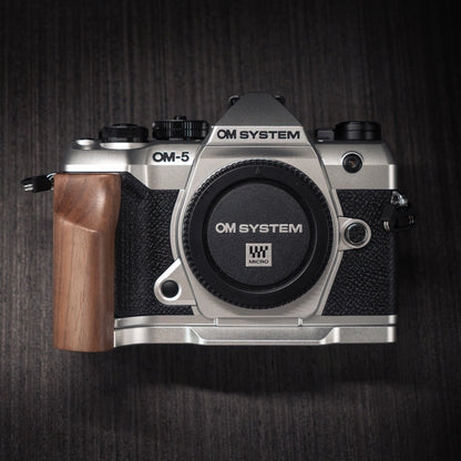 Wood Grip for OM System OM-5 II