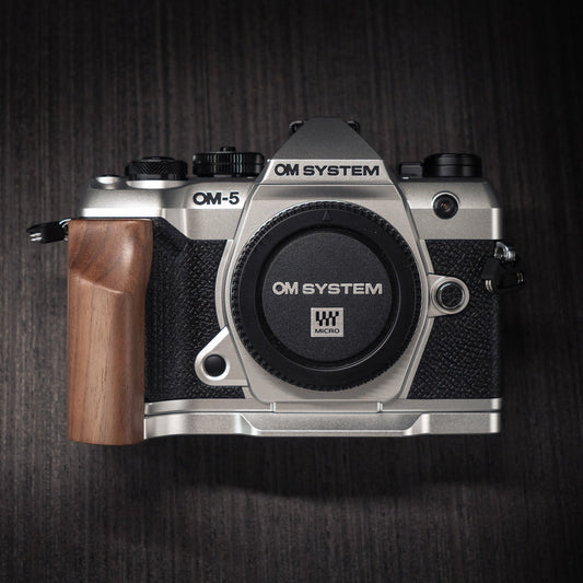 Wood Grip for OM System OM-5 II