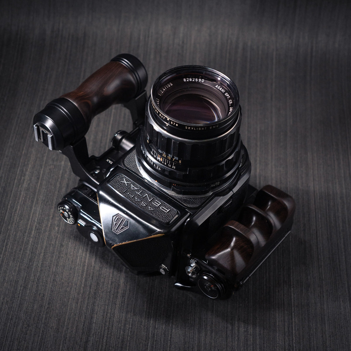 Wood Left + Right Handle Set for PENTAX 67 6x7