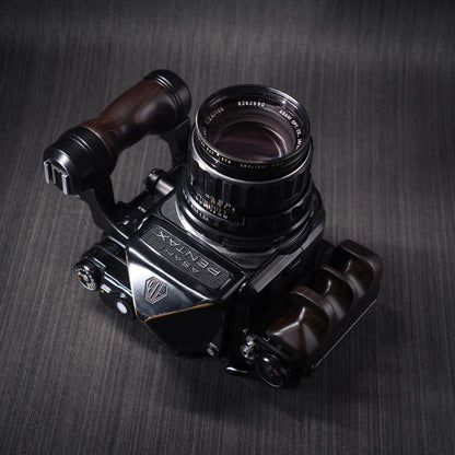 Wood Left + Right Handle Set for PENTAX 67 6x7