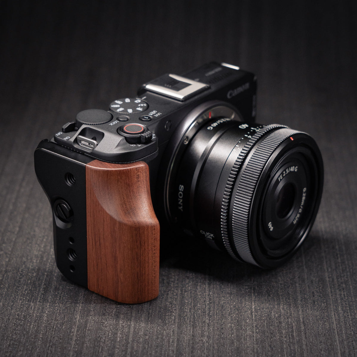 Multi-Function Wood Grip for Canon R50V