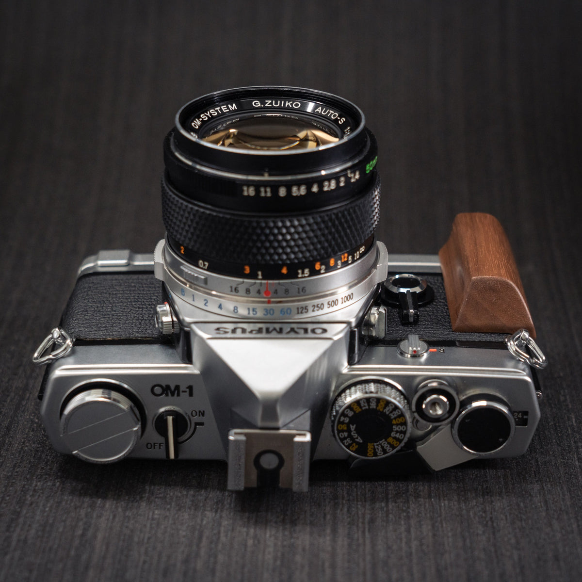 Wood Grip for Olympus OM Film Camera