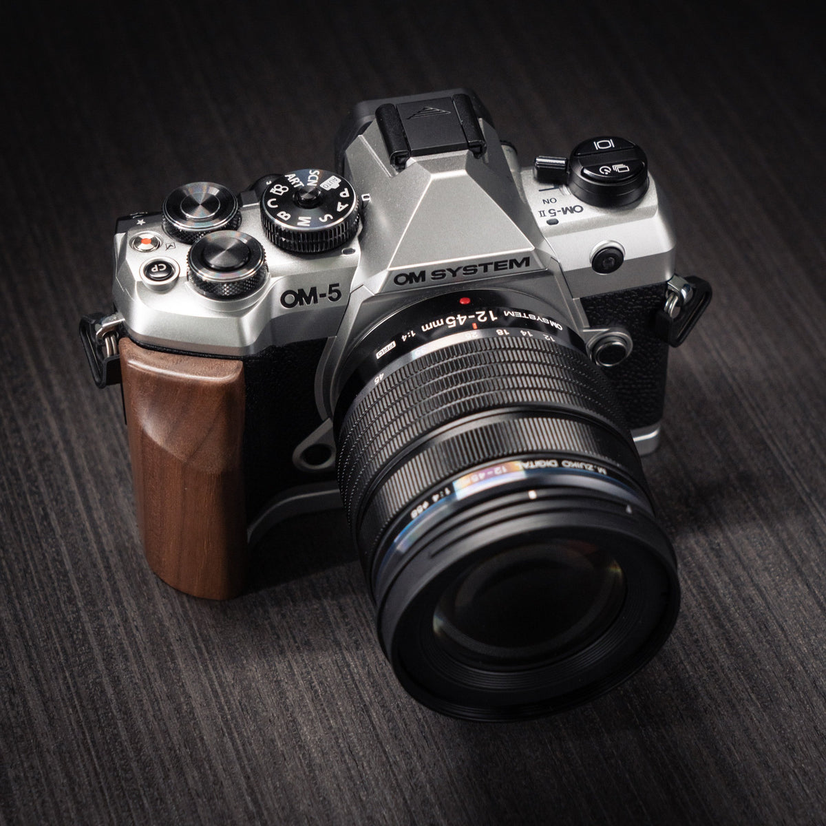 Wood Grip for OM System OM-5 II
