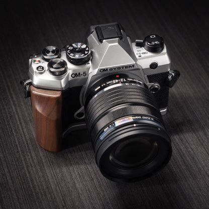Wood Grip for OM System OM-5 II