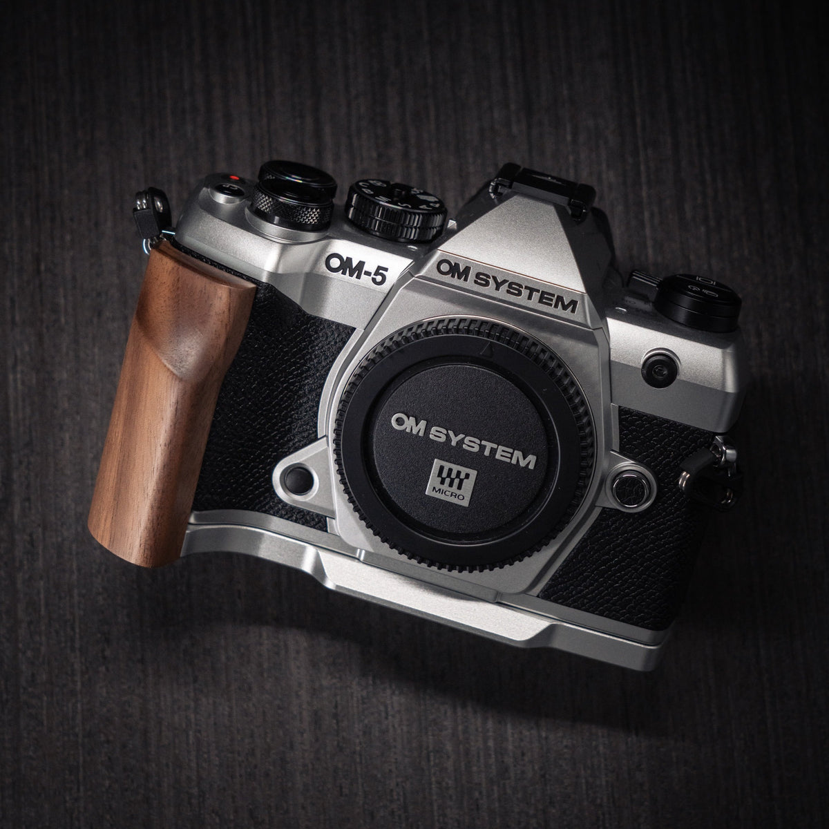 Wood Grip for OM System OM-5 II