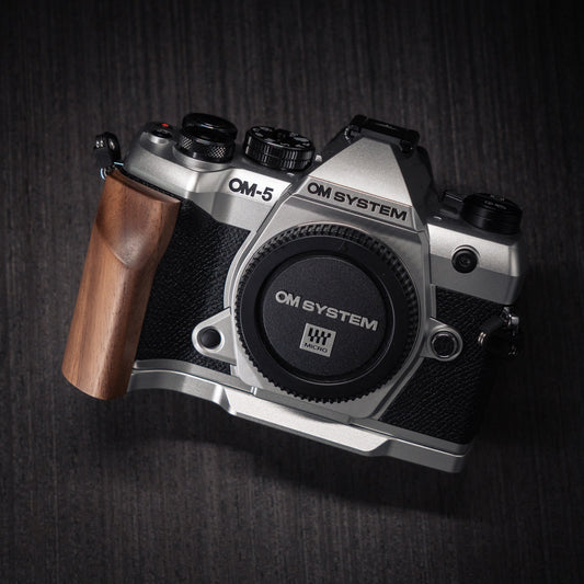 Wood Grip for OM System OM-5 II