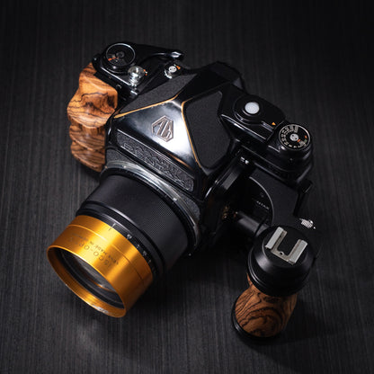 Wood Left + Right Handle Set for PENTAX 67 6x7