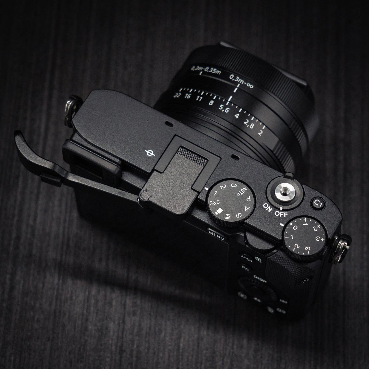 Black Aluminum Thumb Grip for SONY RX1r3
