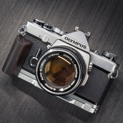 Wood Grip for Olympus OM Film Camera