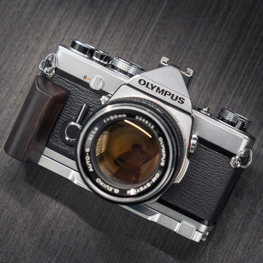 Wood Grip for Olympus OM Film Camera