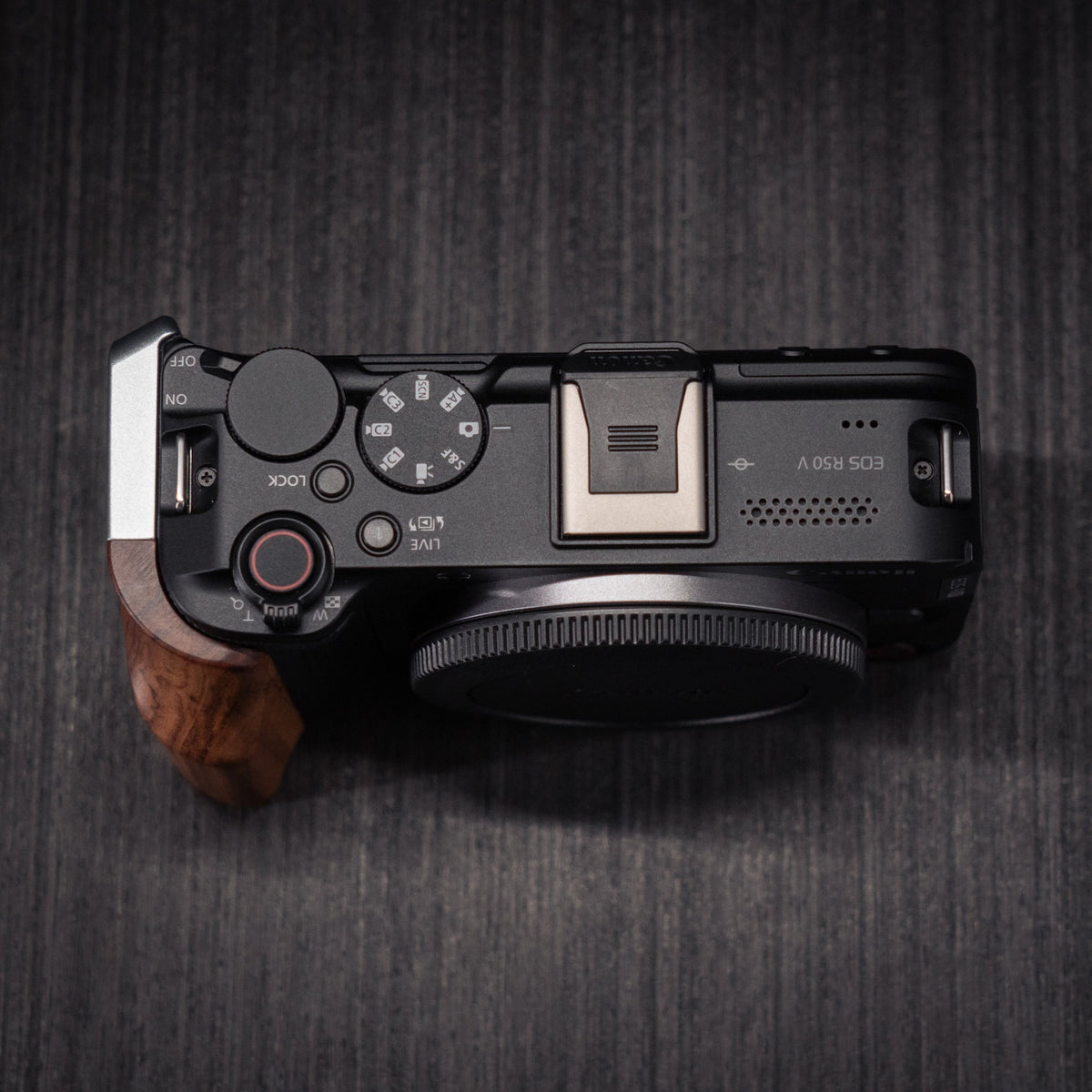 Multi-Function Wood Grip for Canon R50V