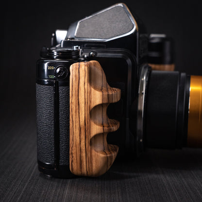 Wood Left + Right Handle Set for PENTAX 67 6x7
