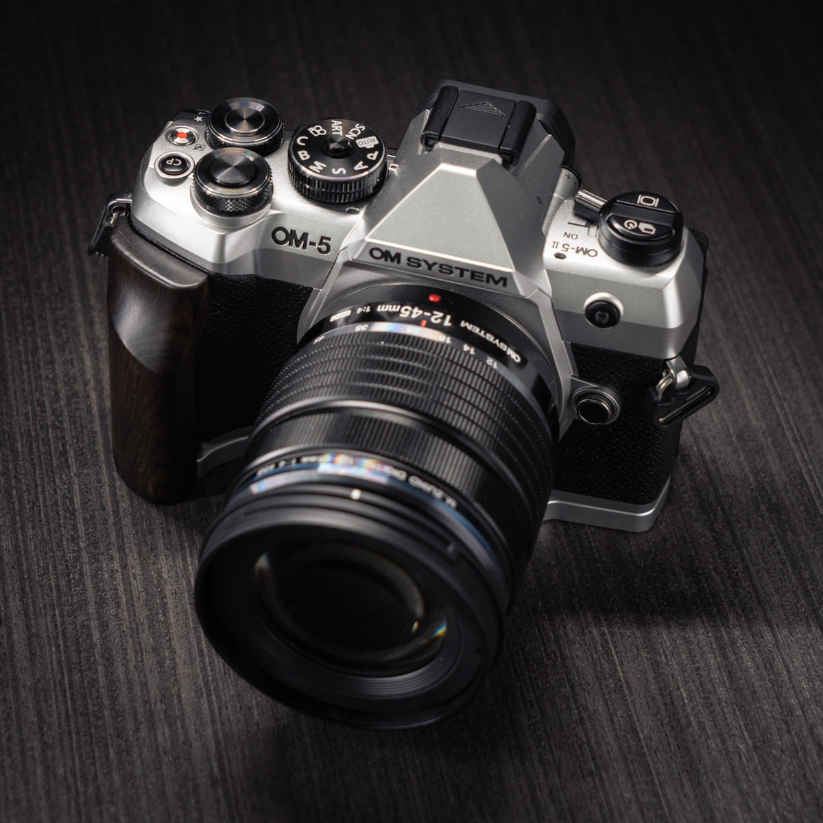 Wood Grip for OM System OM-5 II