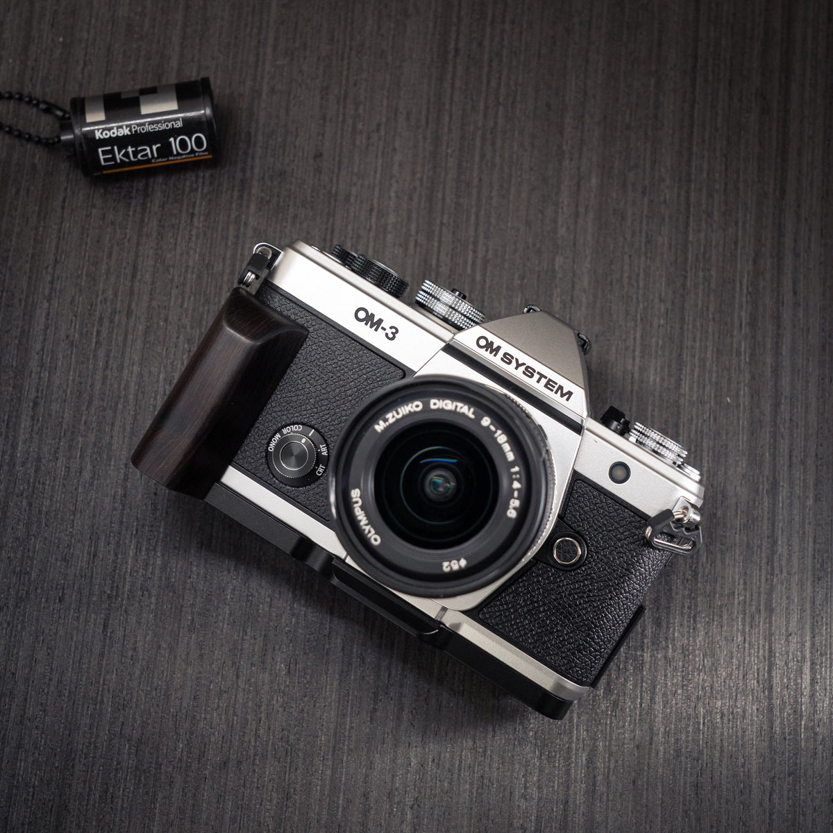 Wood Grip for OM System OM-3