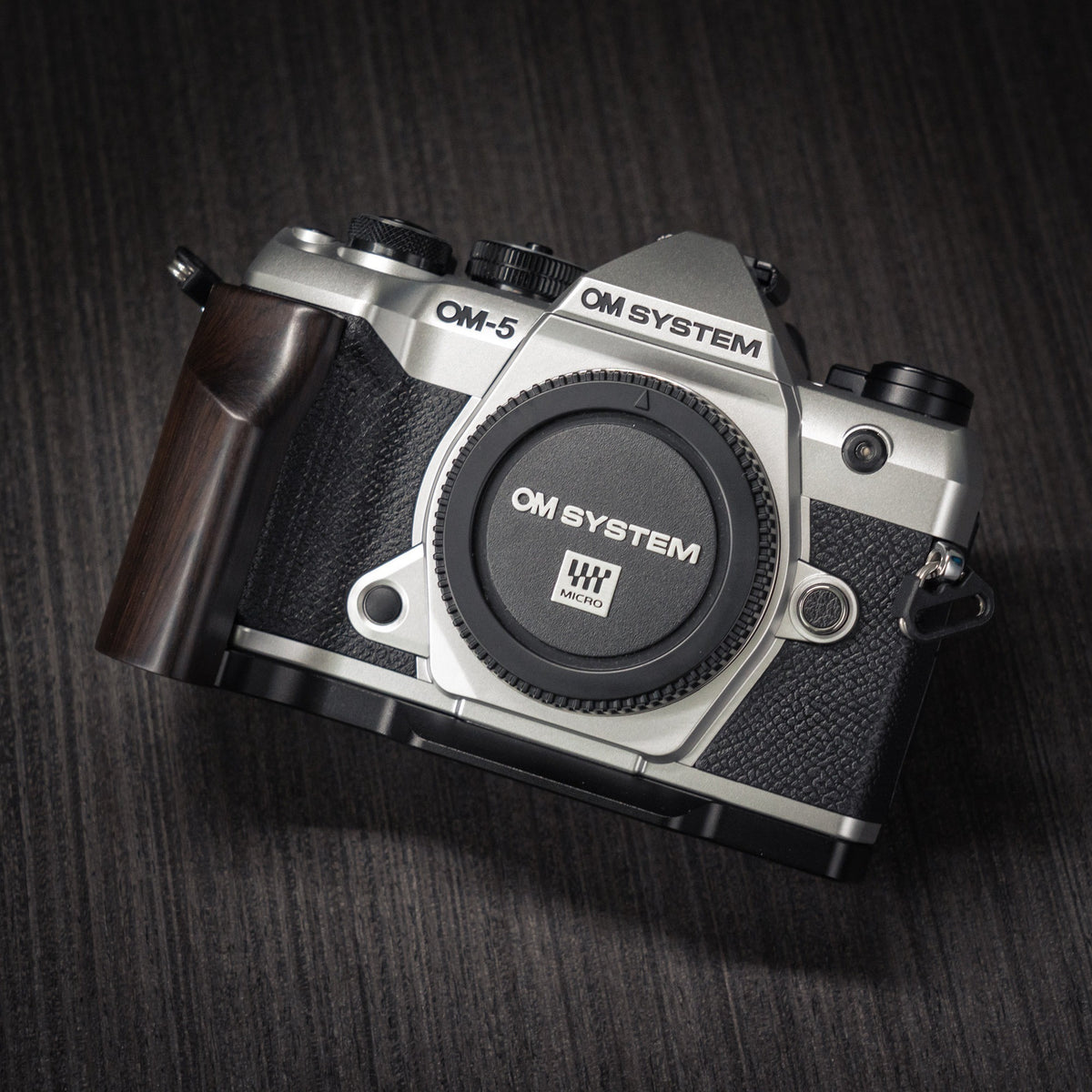 Wood Grip for OM System OM-5 II