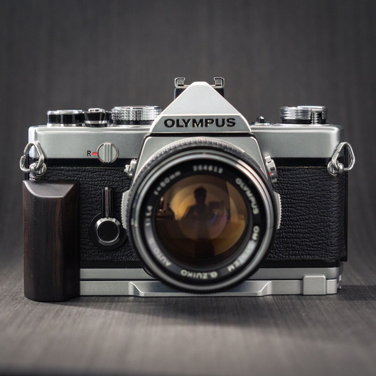 Wood Grip for Olympus OM Film Camera